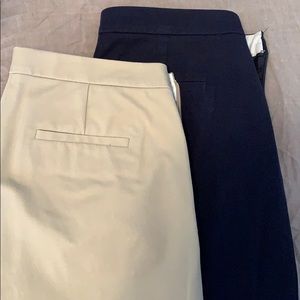 2 Pair of J Crew Martie Crop Pant, Sz 6